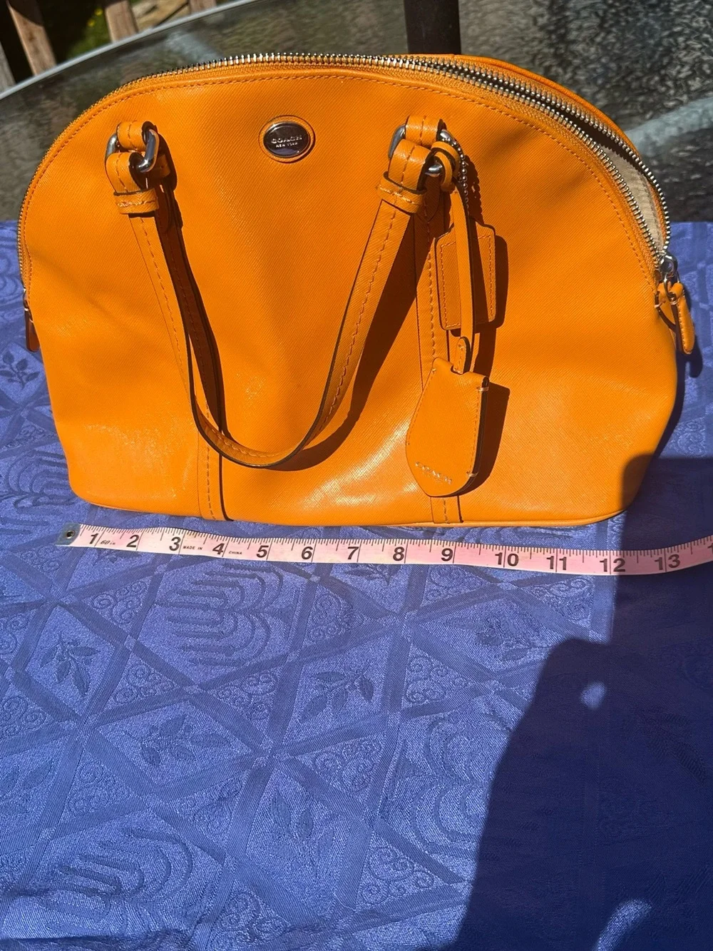 Coach Orange Dome Satchel